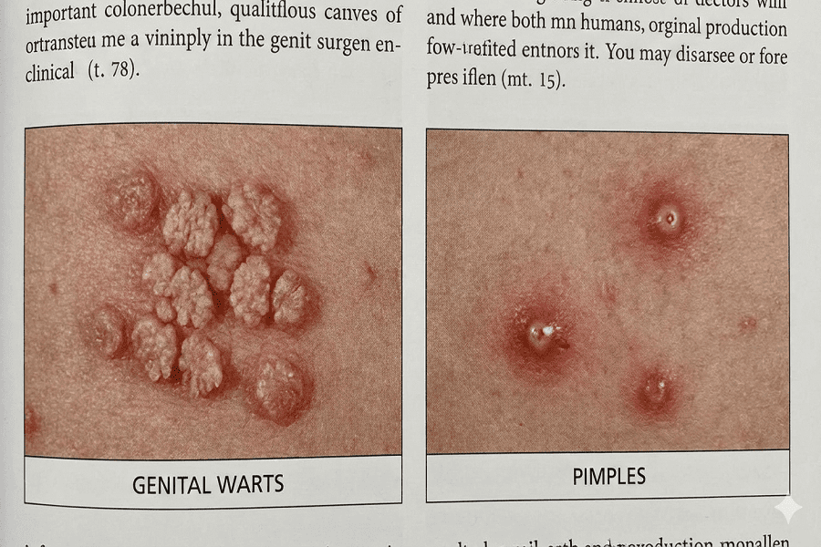 تفاوت زگیل تناسلی و جوش