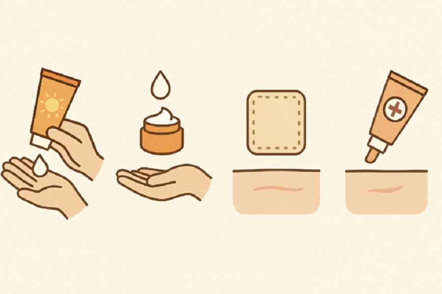 از بین بردن سفیدی جای زخم