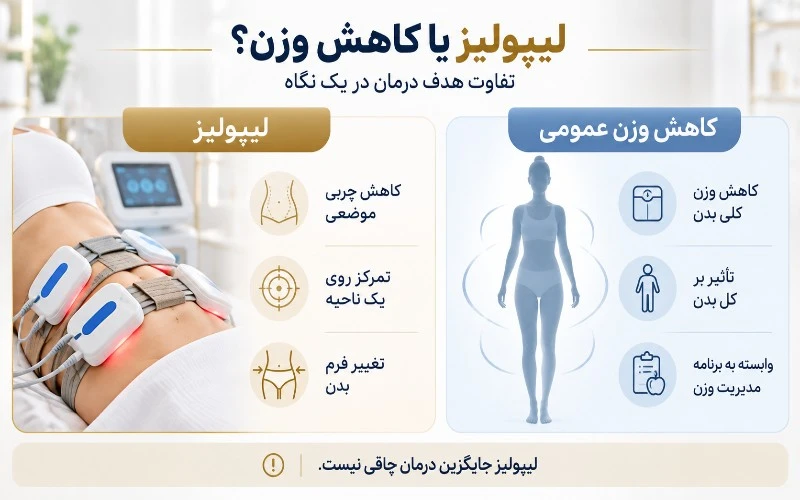 لیپولیز چیست و چه تفاوتی با لاغری دارد؟